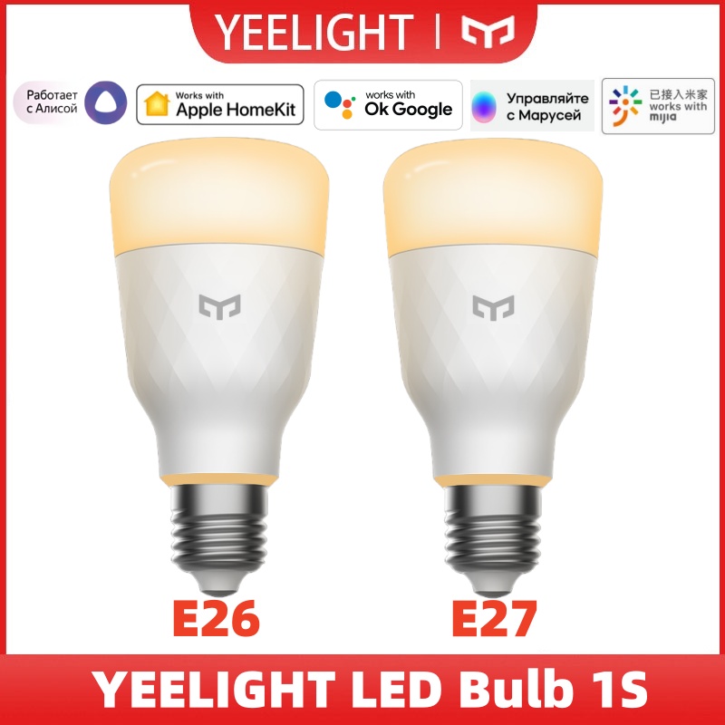 Yeelight Light Smart Bulb - Yeelight LED-lamp 1S E26/E27, warm licht,